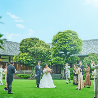 【AM来館特典付】庭園を臨む儀式殿見学×花嫁和装試着×豪華試食