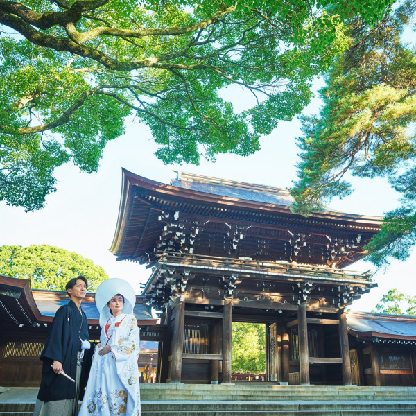 緑豊かな明治神宮での神前挙式が叶う