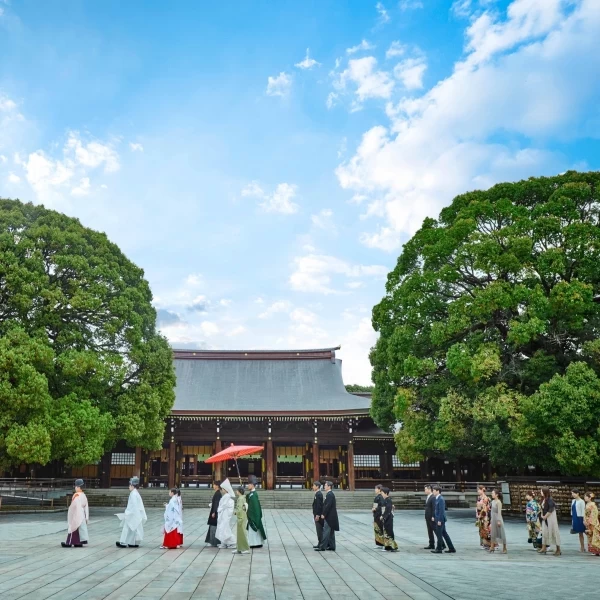 緑豊かな明治神宮での神前挙式が行えます