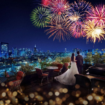 表参道の煌めく夜景を眺めながらの結婚式もロマンティック