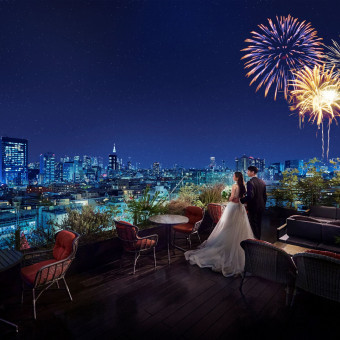 表参道の煌めく夜景を眺めながらの結婚式もロマンティック