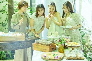 女性に人気のスイーツビュッフェ|麻布迎賓館/テイクアンドギヴ・ニーズウェディングの写真(50451878)