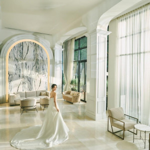 ラウンジは挙式前の上質なひと時を過ごす大切な場所|アーフェリーク白金/テイクアンドギヴ・ニーズウェディングの写真(55856660)