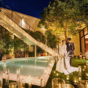 支持率No1【黒毛和牛*試食付】プール付ガーデン＆大階段入場ALL体験