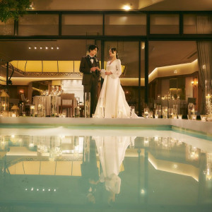 大人な雰囲気のナイトウエディングも人気|アーフェリーク白金/テイクアンドギヴ・ニーズウェディングの写真(55854564)