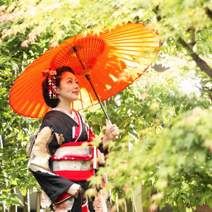 中庭では気品あるショットを撮影していただけます|射水神社 うつくしの杜 結婚式場の写真(41915546)