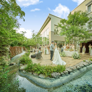 テラスで演出もできる|ララシャンス 博多の森の写真(55857991)