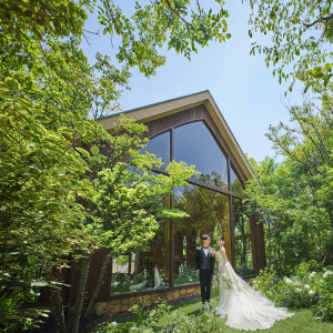 緑に囲まれたチャペル|ララシャンス 博多の森の写真(55855794)