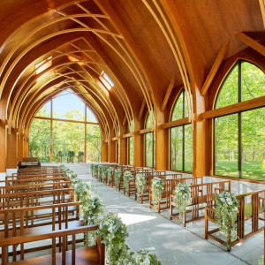 緑溢れるチャペル|ララシャンス 博多の森の写真(55855709)