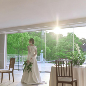 夕暮れ時の披露宴会場|ララシャンス 博多の森の写真(55857841)