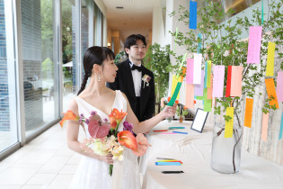 短冊に願いを込めた結婚式☆|札幌パークホテルの写真(46652357)
