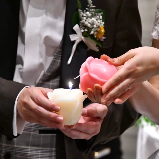 おふたりの幸せを願った”キャンドルリレー”♪