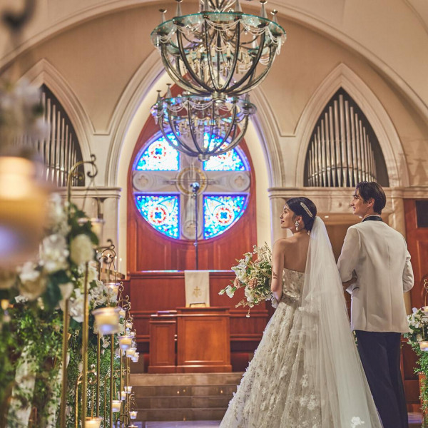 大聖堂での挙式は、一生の宝物。