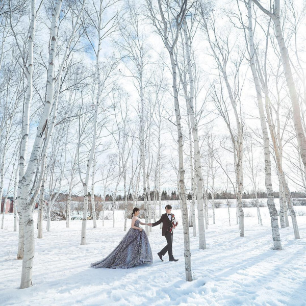 道内はもちろん、道外の方からも人気◎北海道ならではの四季とともにおふたりだけの1枚を