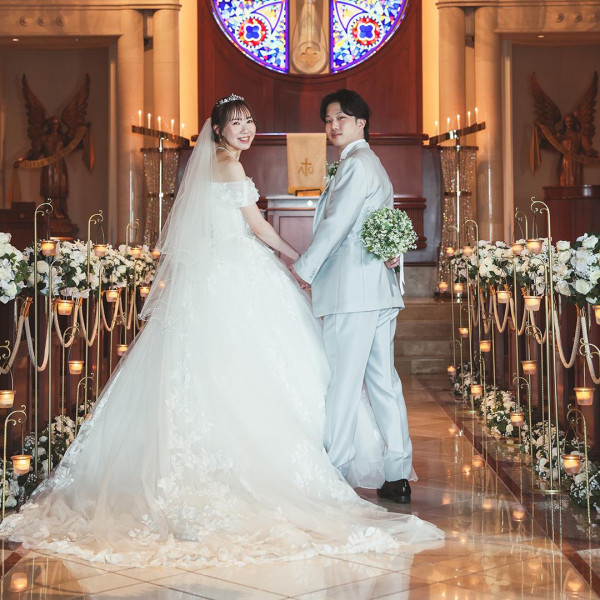 歴史ある大聖堂で叶える、王道の晴れ姿ショット