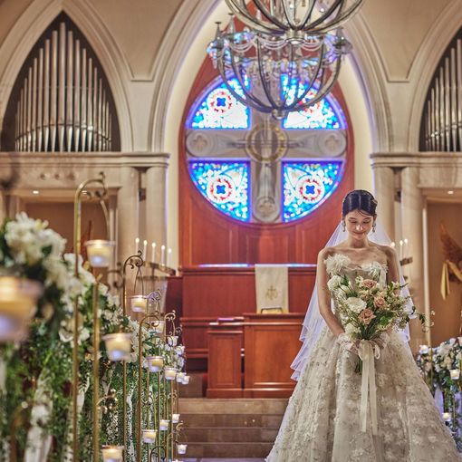 藻岩シャローム教会の結婚式の公式写真（1枚目）