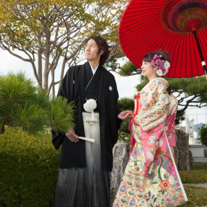 日本庭園の中で、前撮りはいかがでしょうか？|ホテルアバローム紀の国の写真(397655)