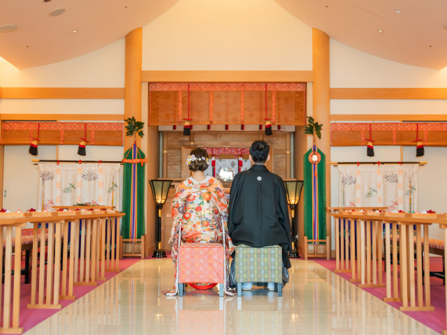 館内神前「悠紀殿」【感動が込みあげる美しい日本の誓い】