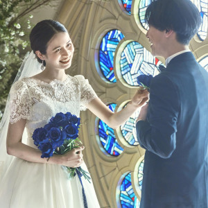 青いバラをコンセプトにしたオリジナルセレモニー|東京アフロディテの写真(55762269)