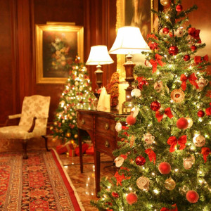 ロビー －12月には、輝くクリスマスツリーが館内をあたたかく彩ります－|ザ・リッツ・カールトン大阪の写真(539948)