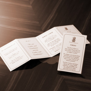 「クレド」We are Ladies and Gentlemen serving Ladies and Gentlemen.モットーは全スタッフの胸に。|ザ・リッツ・カールトン大阪の写真(1040946)
