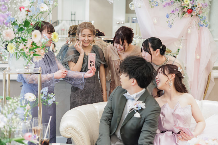 【ゲストの皆様とのフォトタイム】貸切邸宅だからこそゆっくりと歓談とお写真の時間を♪