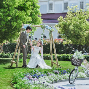 ブランコや自転車で楽しいフォトタイムも♪|長岡ベルナールの写真(52714423)
