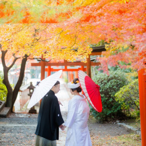 秋の和装前撮り|京都セントアンドリュース教会の写真(1295723)