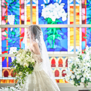 幻想的なチャペルで心に残る花嫁姿を…|迎賓館シェーナ～PARTIR KYOTO～の写真(32921031)
