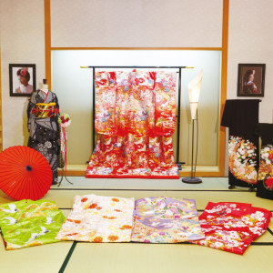 和装は色打掛け・紋服など、婚礼に必要な小物類もすべて揃います|迎賓館シェーナ～PARTIR KYOTO～の写真(704583)