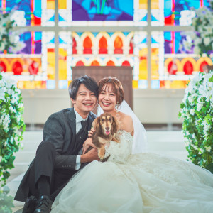 ペットと一緒の結婚式も叶う♪大切な家族の一員と特別な一日を|迎賓館シェーナ～PARTIR KYOTO～の写真(31870131)