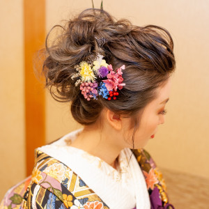 和装で洋髪スタイルも可愛いです！|エクシブ山中湖の写真(8309451)