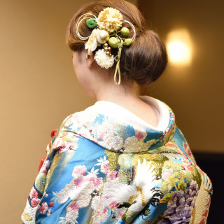 お着物やこだわりの和装ヘアもしっかりお写真に残します♪