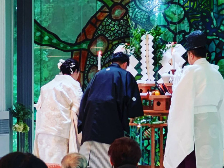 クリスタルチャペルフォレストで日本の神前結婚式