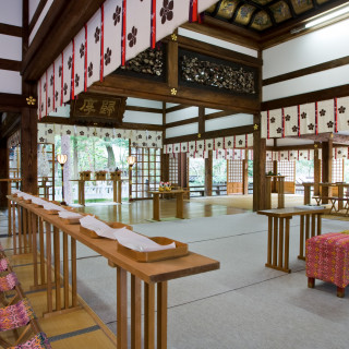 尾山神社 拝殿内部見学