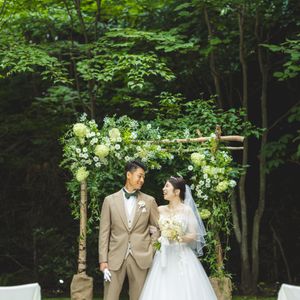 ジャルダン・ドゥ・ボヌールの少人数結婚式の写真