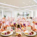 白×ピンクは花嫁の憧れコーディネート