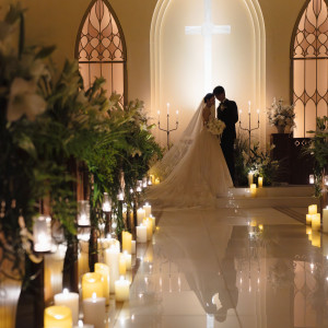 結婚式当日に叶う、フォトウエディングのような撮影|赤坂ル・アンジェ教会の写真(54502096)