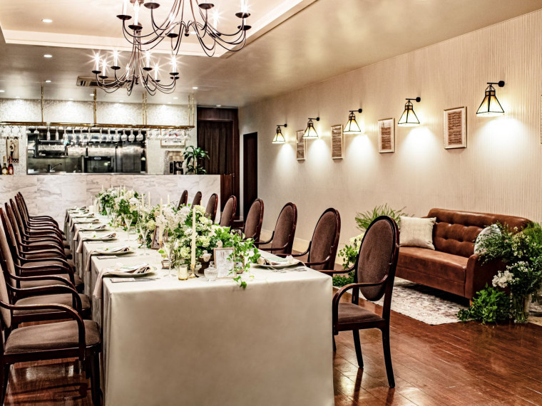 少人数専用『Atelier』オープンキッチンから運ばれる逸品