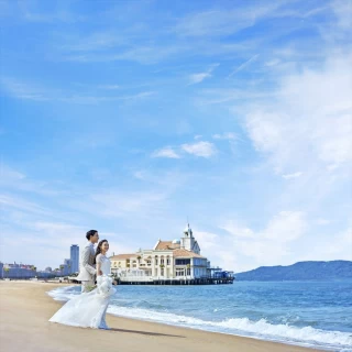 【空と海絶景】見学で最大3万ギフト券★糸島フレンチ6品試食×ドレス特典