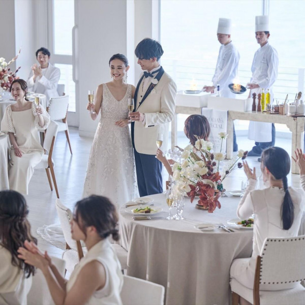 ［HP予約限定］乾杯酒をゲスト人数分プレゼント！