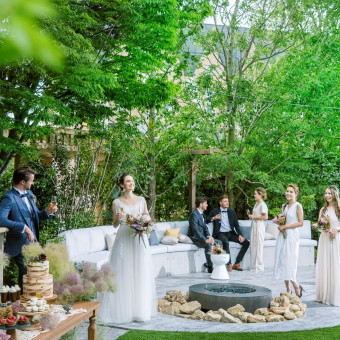 おふたり専用！エリア内最大級の広さを誇るプライベートガーデンで和やかなひとときを。