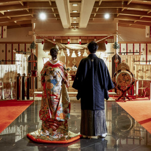 【神殿】両家がひとつに結ばれる挙式。本質的な誓いが叶う神聖な神殿|マリエカリヨン名古屋の写真(26131100)