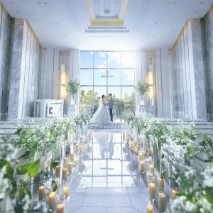 ノートルダム教会（80名まで着席可能）壁や床一面に優美な存在感を放つ大理石。すべてのシーンを幻想的に演出する。|リーセントカルチャーホテルの写真(9900289)