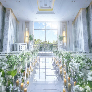 ノートルダム教会(80名まで着席可能)壁や床一面に優美な存在感を放つ大理石。すべてのシーンを幻想的に演出する。|リーセントカルチャーホテルの写真(34882312)