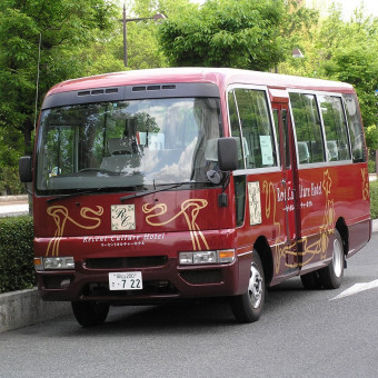 岡山駅西口からホテルまで無料送迎バスを運行遠方のゲストの方にも安心して来ていただけます