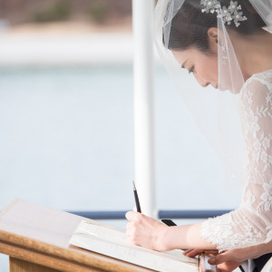 宮古遊覧船「うみねこ丸」に乗船して行う船上結婚式。|浄土ヶ浜パークホテルの写真(53064510)