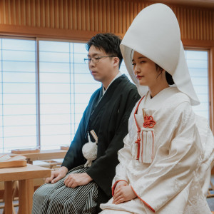 神聖なる神前で二人の契りを結ぶ。|浄土ヶ浜パークホテルの写真(56554943)