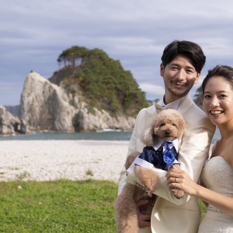愛犬と一緒にフォト撮影が叶う