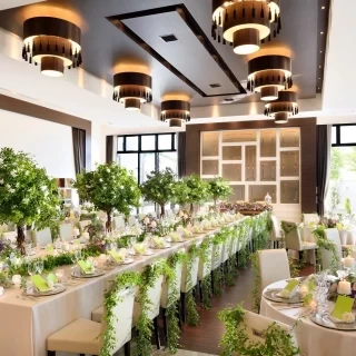 おもてなしのためにリニューアルしたこだわりの会場で最高の料理をお届けします。